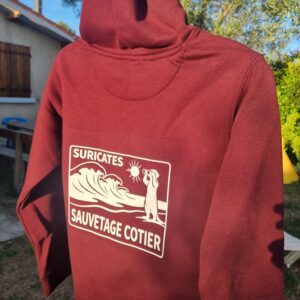 Sweat Suricates Enfant Burgundy Ecru
